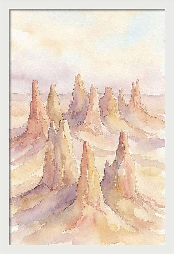 Wind Eroded Desert Pinnacles