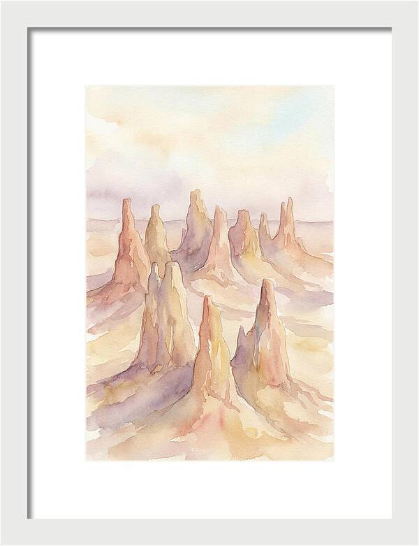 Wind Eroded Desert Pinnacles
