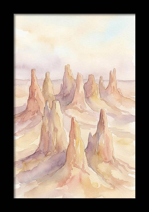 Wind Eroded Desert Pinnacles