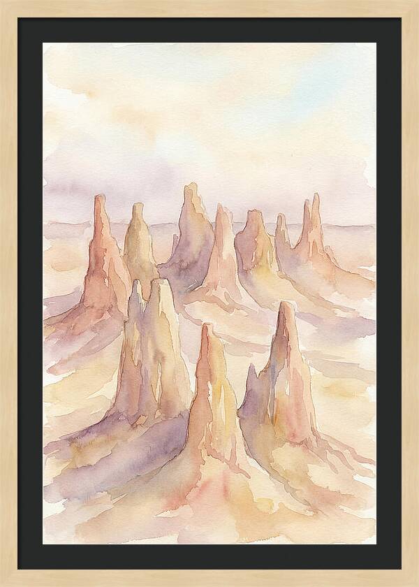 Wind Eroded Desert Pinnacles