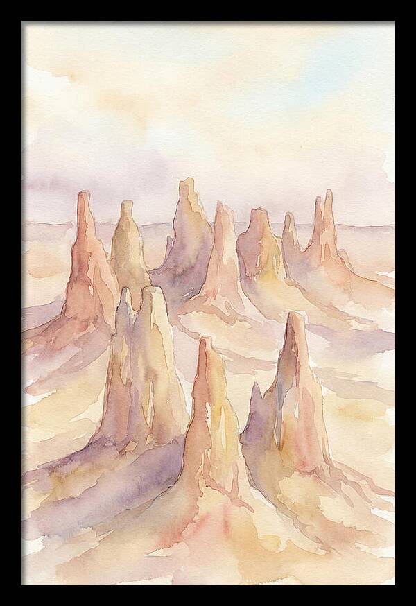 Wind Eroded Desert Pinnacles