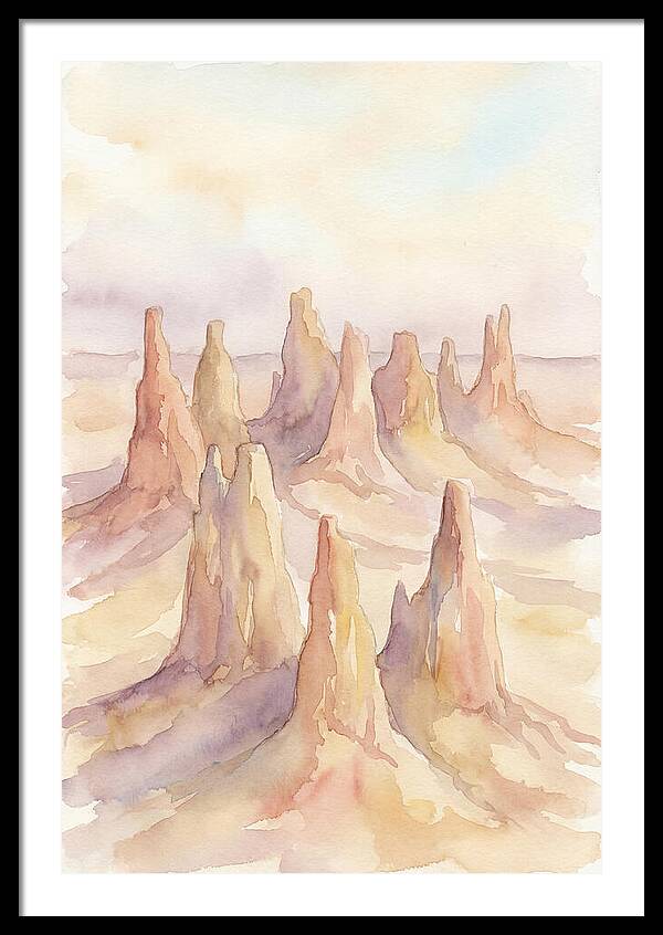 Wind Eroded Desert Pinnacles