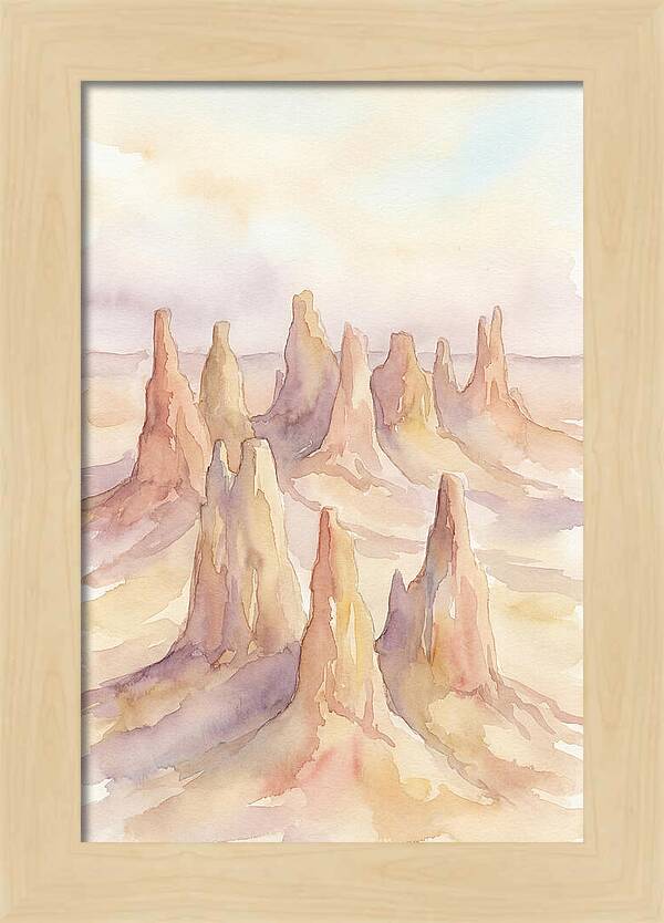Wind Eroded Desert Pinnacles