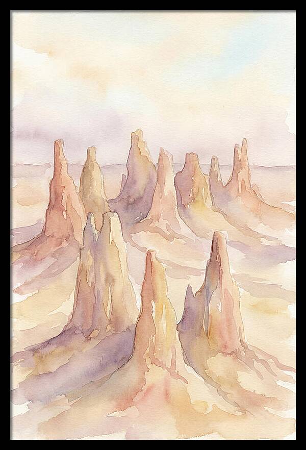 Wind Eroded Desert Pinnacles