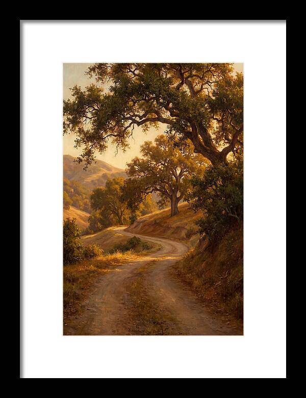 Winding Country Road At Dusk