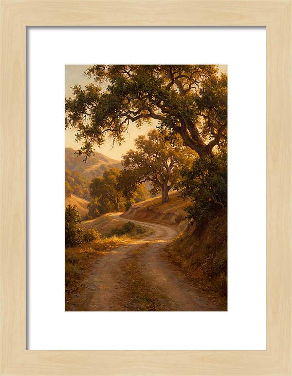 Winding Country Road At Dusk