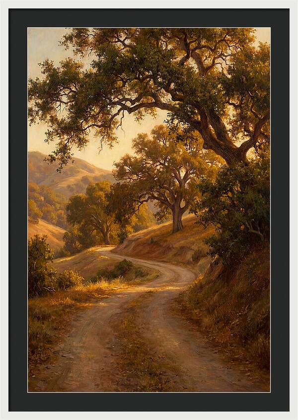 Winding Country Road At Dusk