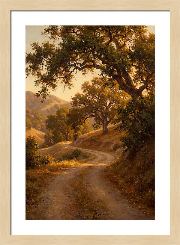 Winding Country Road At Dusk