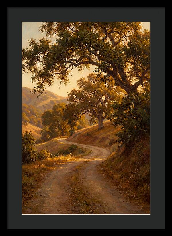 Winding Country Road At Dusk