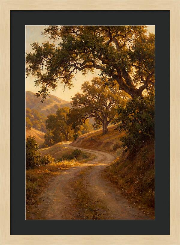 Winding Country Road At Dusk
