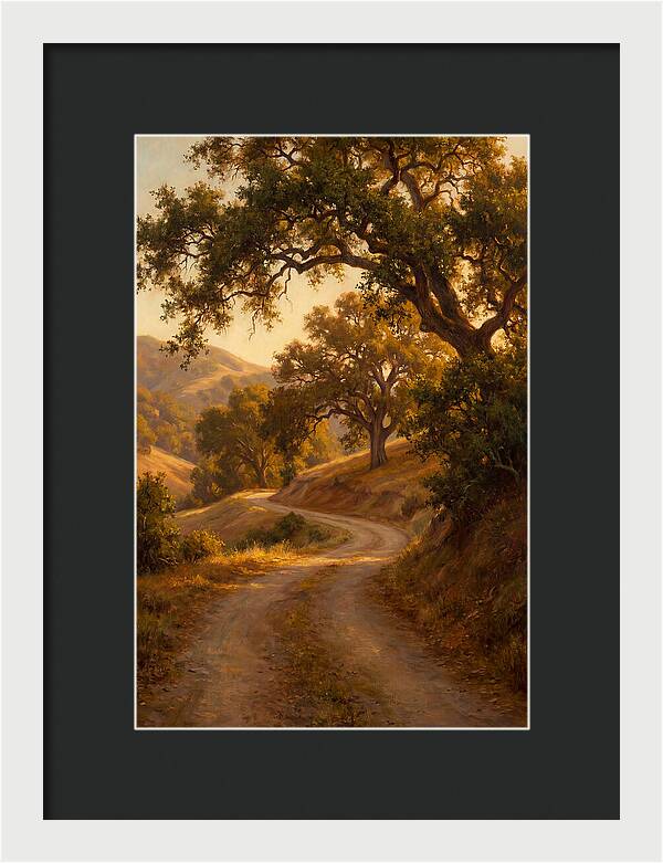 Winding Country Road At Dusk