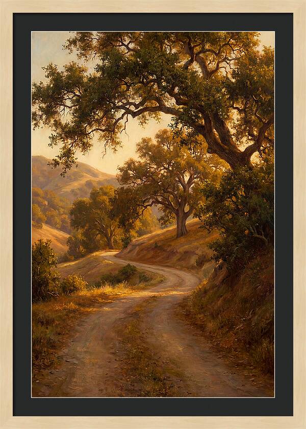 Winding Country Road At Dusk