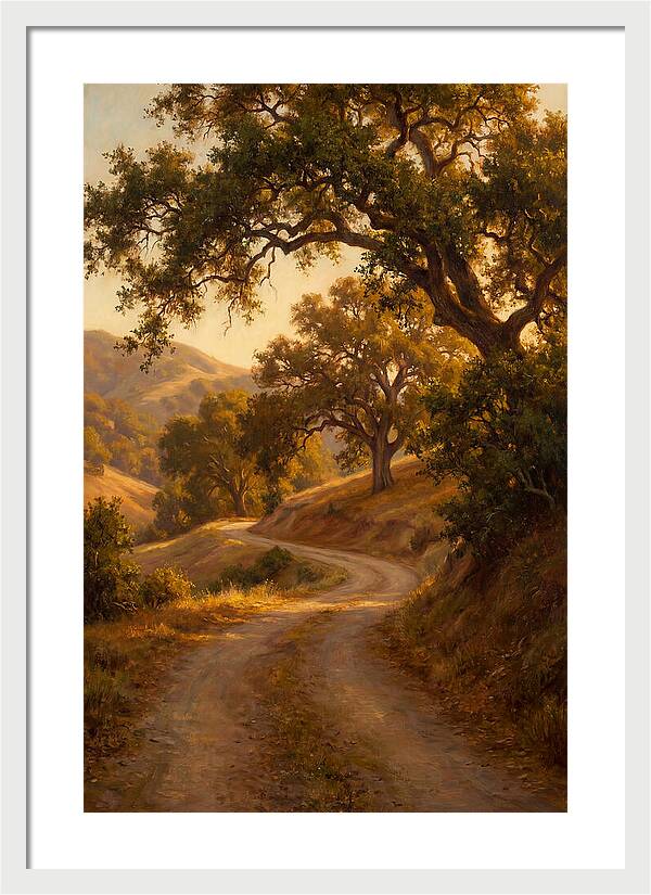 Winding Country Road At Dusk