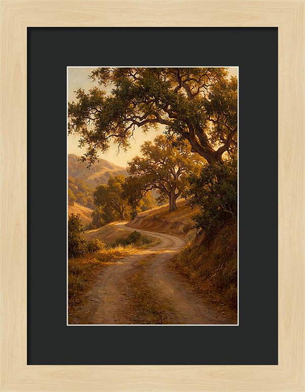 Winding Country Road At Dusk