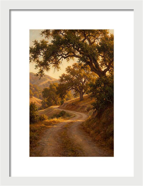 Winding Country Road At Dusk
