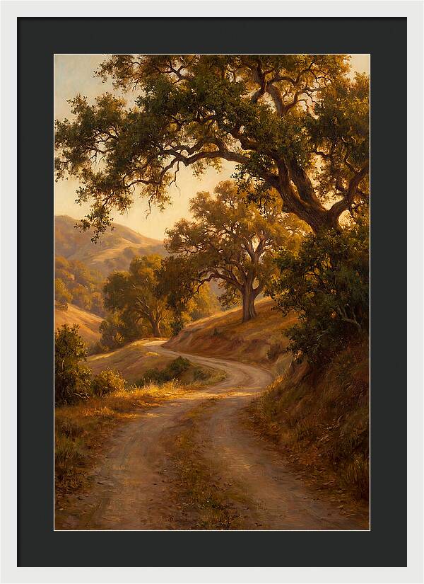 Winding Country Road At Dusk