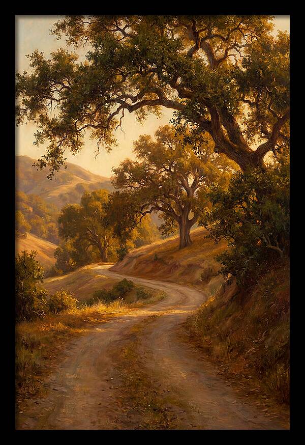 Winding Country Road At Dusk