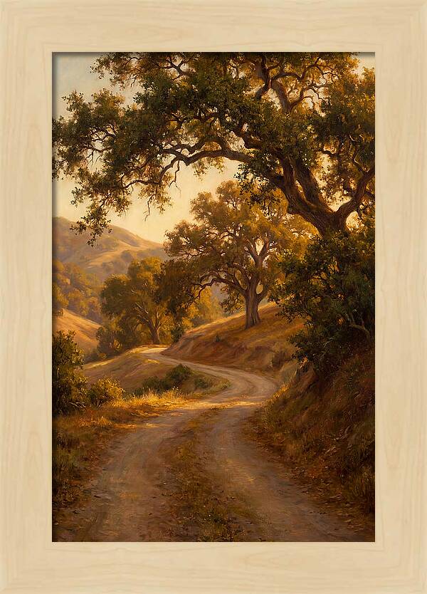Winding Country Road At Dusk