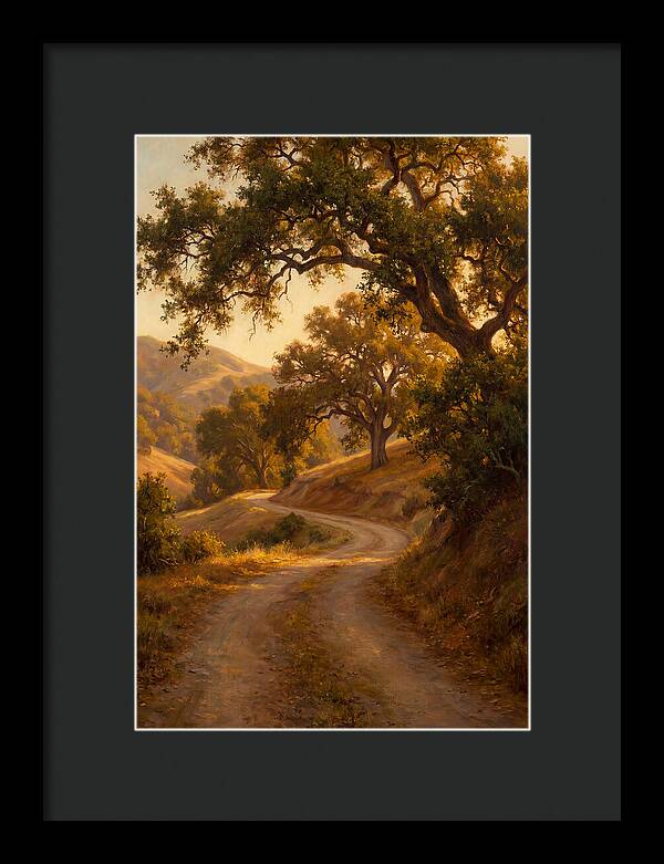 Winding Country Road At Dusk