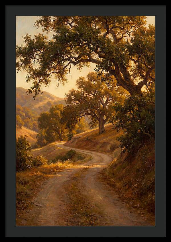 Winding Country Road At Dusk