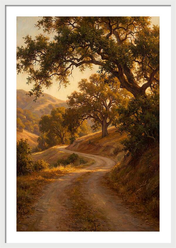 Winding Country Road At Dusk