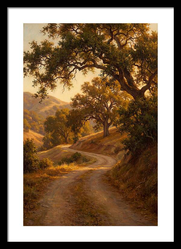Winding Country Road At Dusk