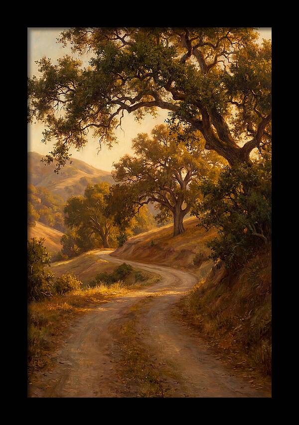 Winding Country Road At Dusk