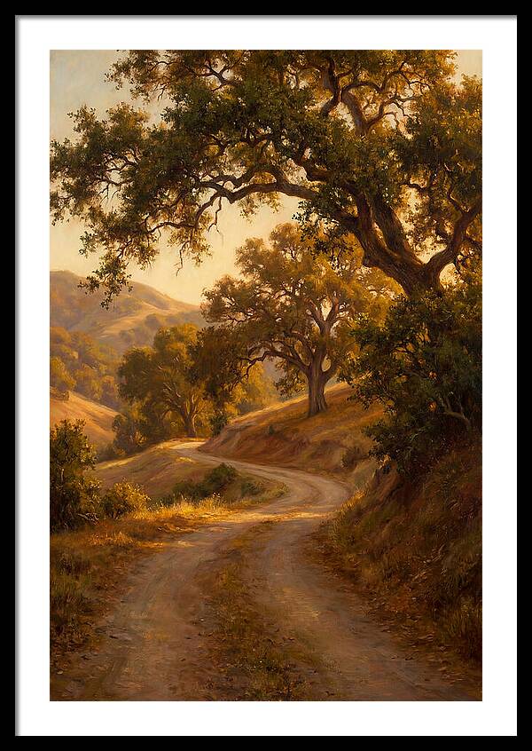 Winding Country Road At Dusk