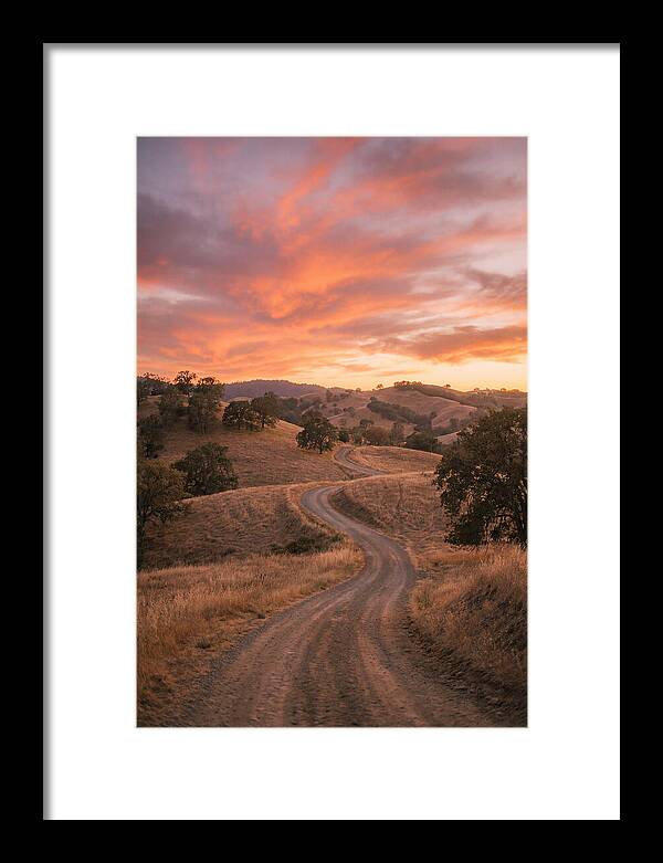 Winding Dirt Road At Dusk