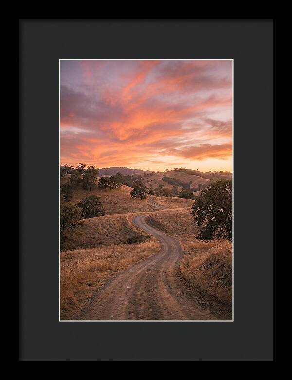 Winding Dirt Road At Dusk