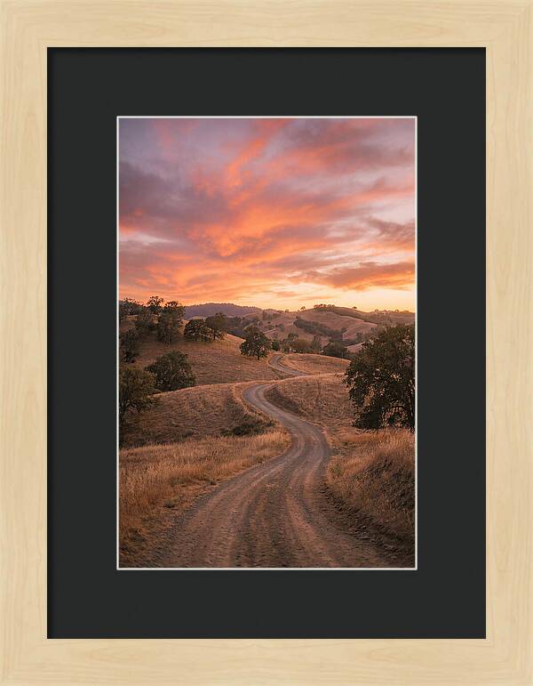 Winding Dirt Road At Dusk