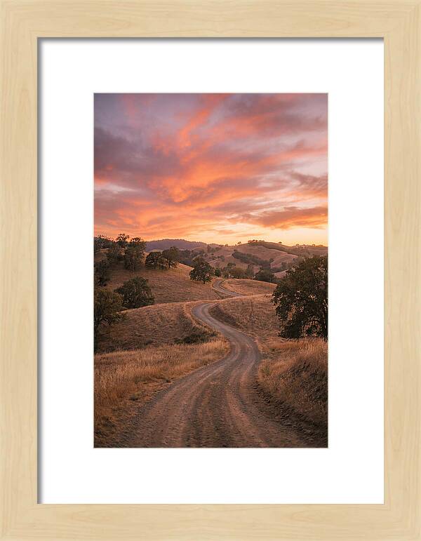 Winding Dirt Road At Dusk