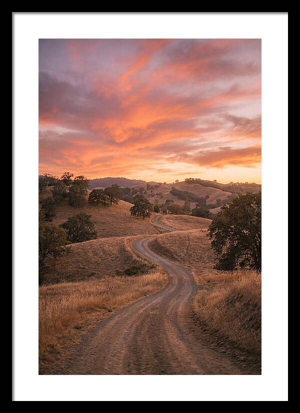 Winding Dirt Road At Dusk