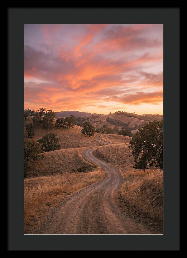 Winding Dirt Road At Dusk