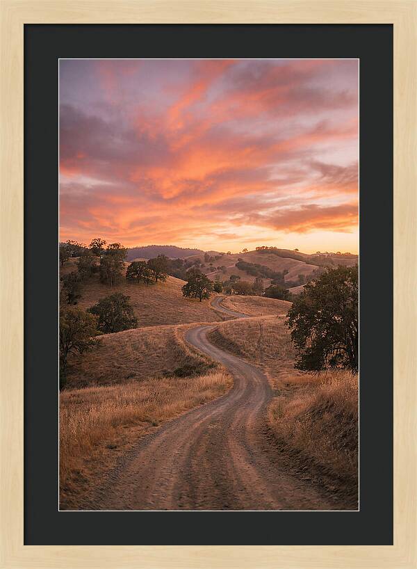 Winding Dirt Road At Dusk