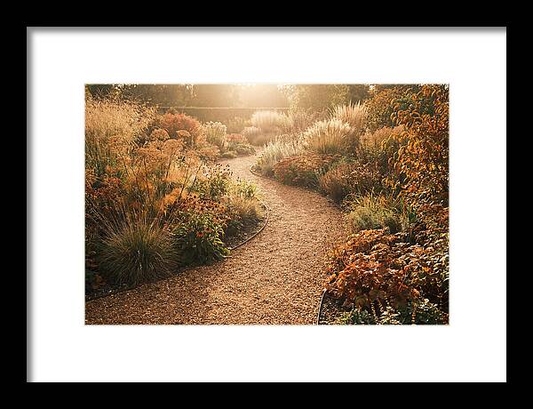 Winding Gravel Path Through Gardens