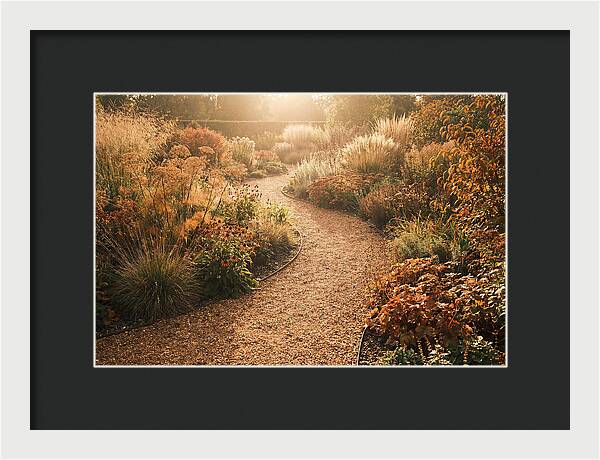 Winding Gravel Path Through Gardens