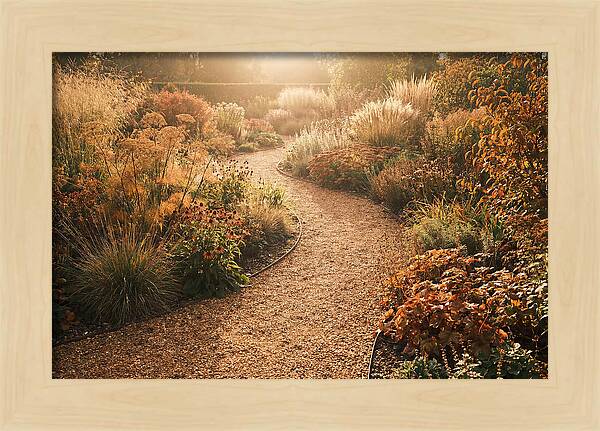 Winding Gravel Path Through Gardens