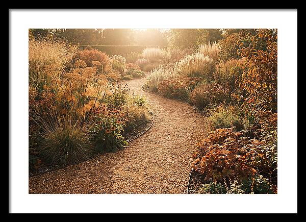 Winding Gravel Path Through Gardens