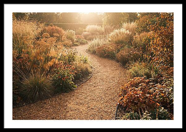 Winding Gravel Path Through Gardens