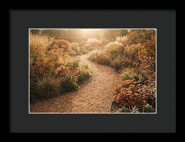Winding Gravel Path Through Gardens