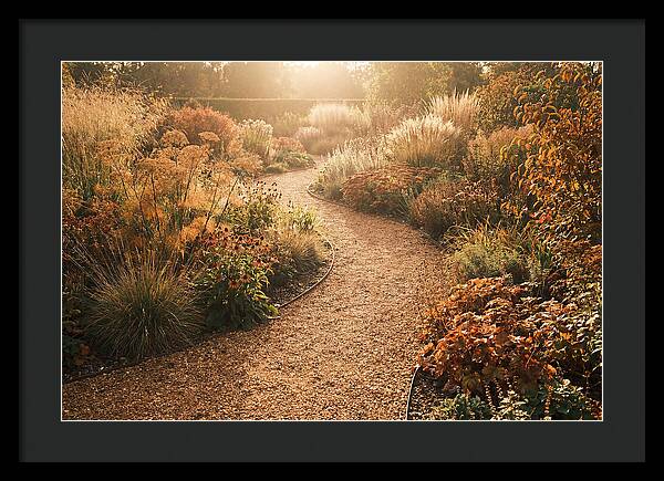 Winding Gravel Path Through Gardens