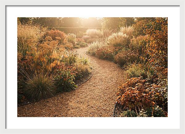 Winding Gravel Path Through Gardens