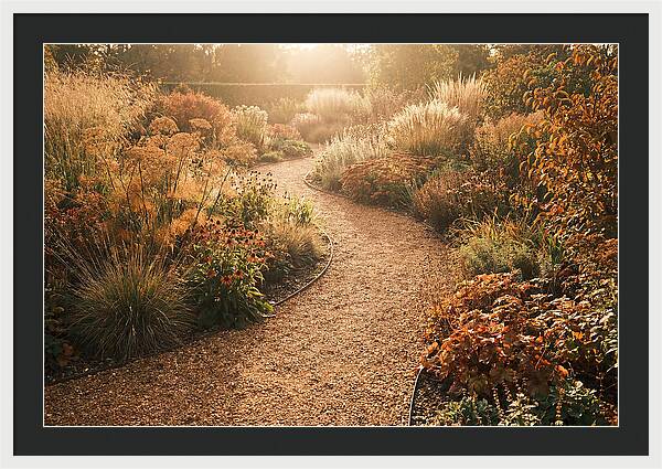 Winding Gravel Path Through Gardens