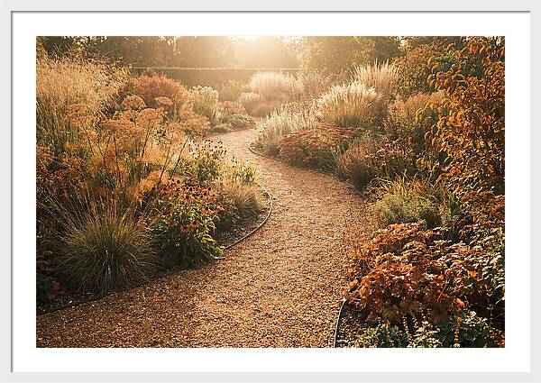 Winding Gravel Path Through Gardens