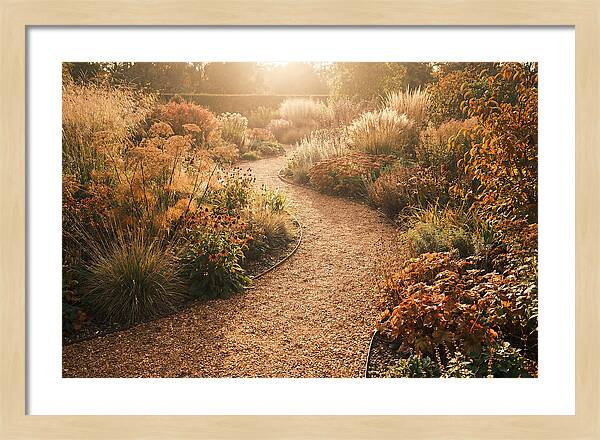 Winding Gravel Path Through Gardens