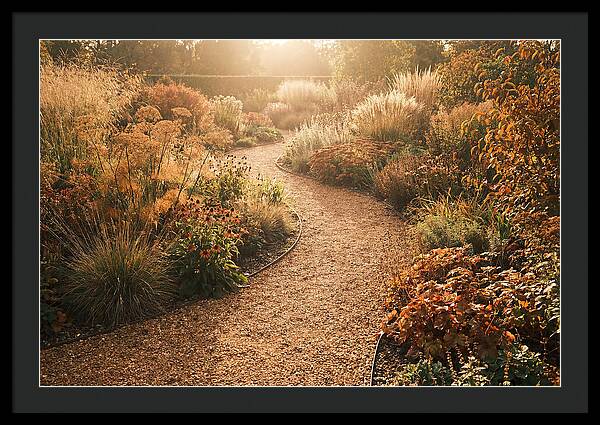 Winding Gravel Path Through Gardens