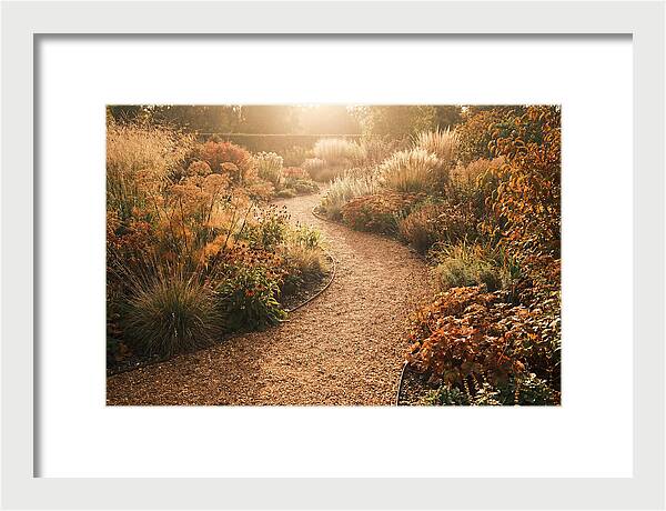 Winding Gravel Path Through Gardens