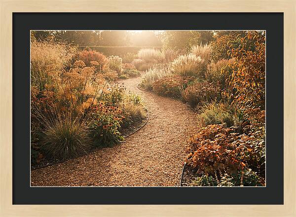 Winding Gravel Path Through Gardens