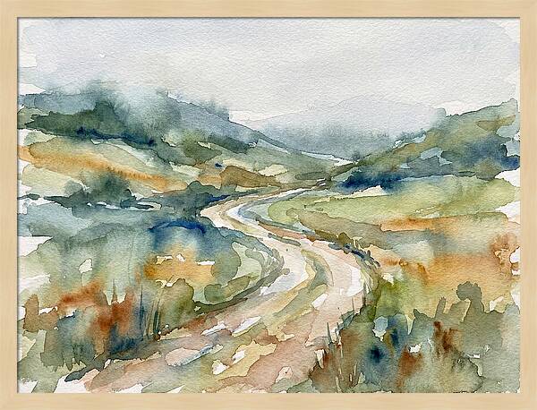 Winding Path Through Serene Landscape